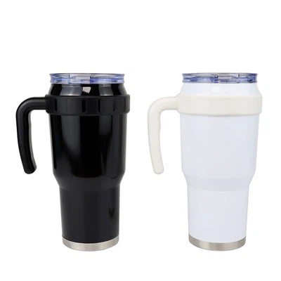 손잡이와 빨대가있는 40 온스 텀블러