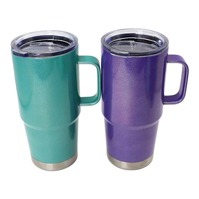 핸들과 뚜껑이있는 이중 벽 진공 절연