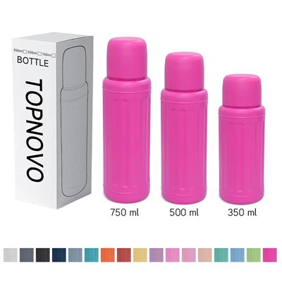 레트로 써모스 더블 벽 여행 병 컵